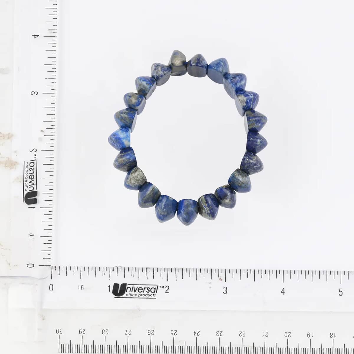 Lapis Lazuli Beaded Stretch Bracelet 348.50 ctw image number 6