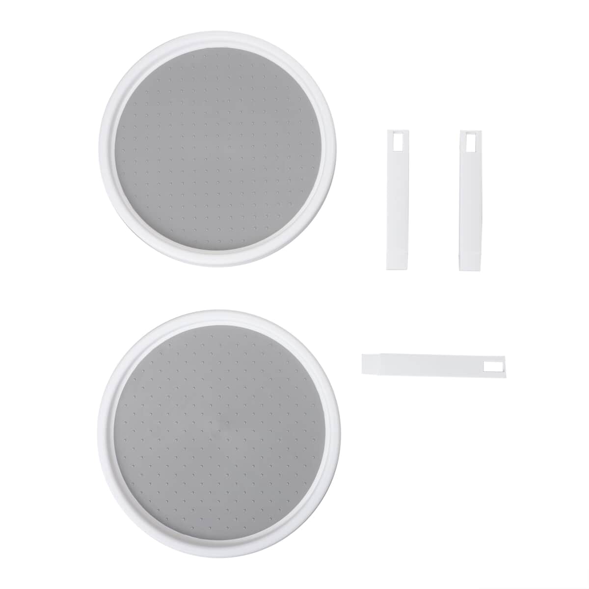 Homesmart Gray and White Twin Turntable Spice Rack image number 0