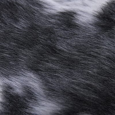 Homesmart Black Faux Cow Hide Rug