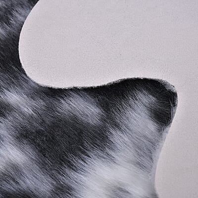 Homesmart Black Faux Cow Hide Rug
