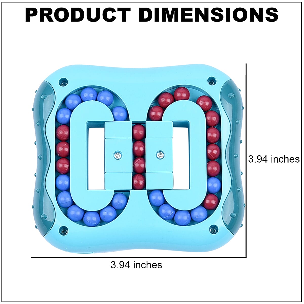 Green Rotating Magic Bean Cube Toy image number 3