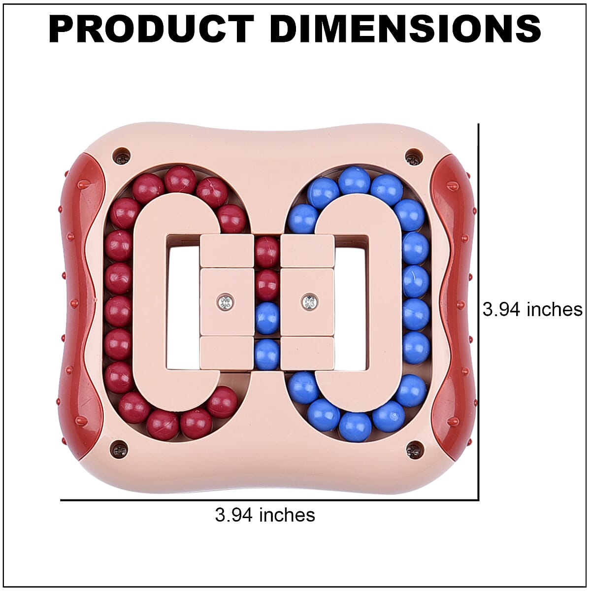 Pink Rotating Magic Bean Cube Toy image number 3