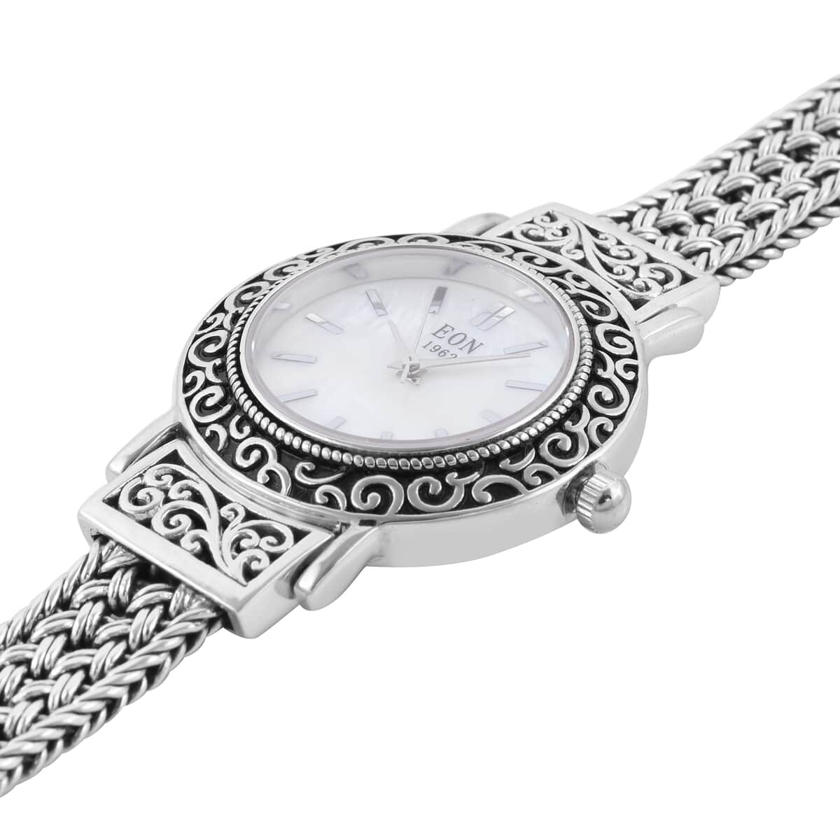 BALI LEGACY EON 1962 Swiss Movement MOP Dial Watch in Sterling Silver (7.00 in) (34 g) image number 3