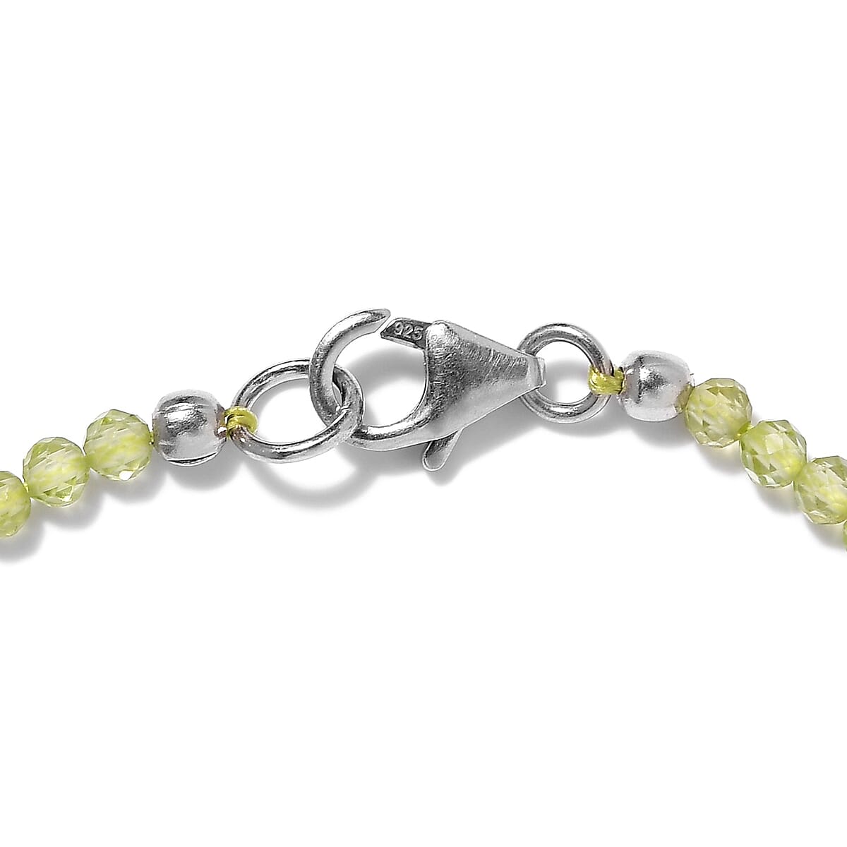 Peridot Beaded Bracelet in Platinum Over Sterling Silver (7.25 In) 7.80 ctw image number 3