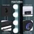 Set of 2 Vanity Mirror Lamp with 4 Bright Led Bulbs image number 2