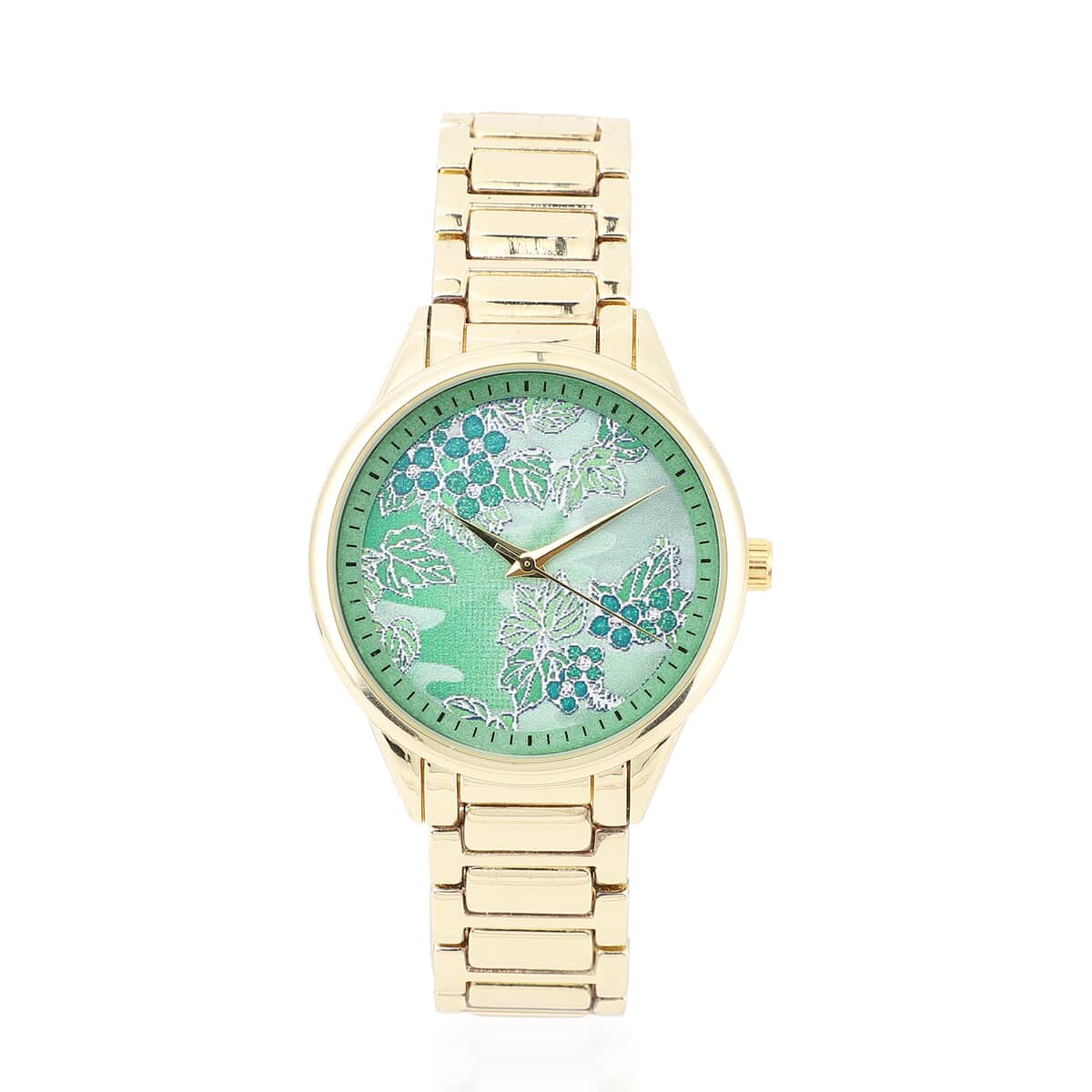 STRADA 10th ANNIVERSARY SPECIAL Japanese Movement Watch with Green Background Grapes Pattern Dial image number 0