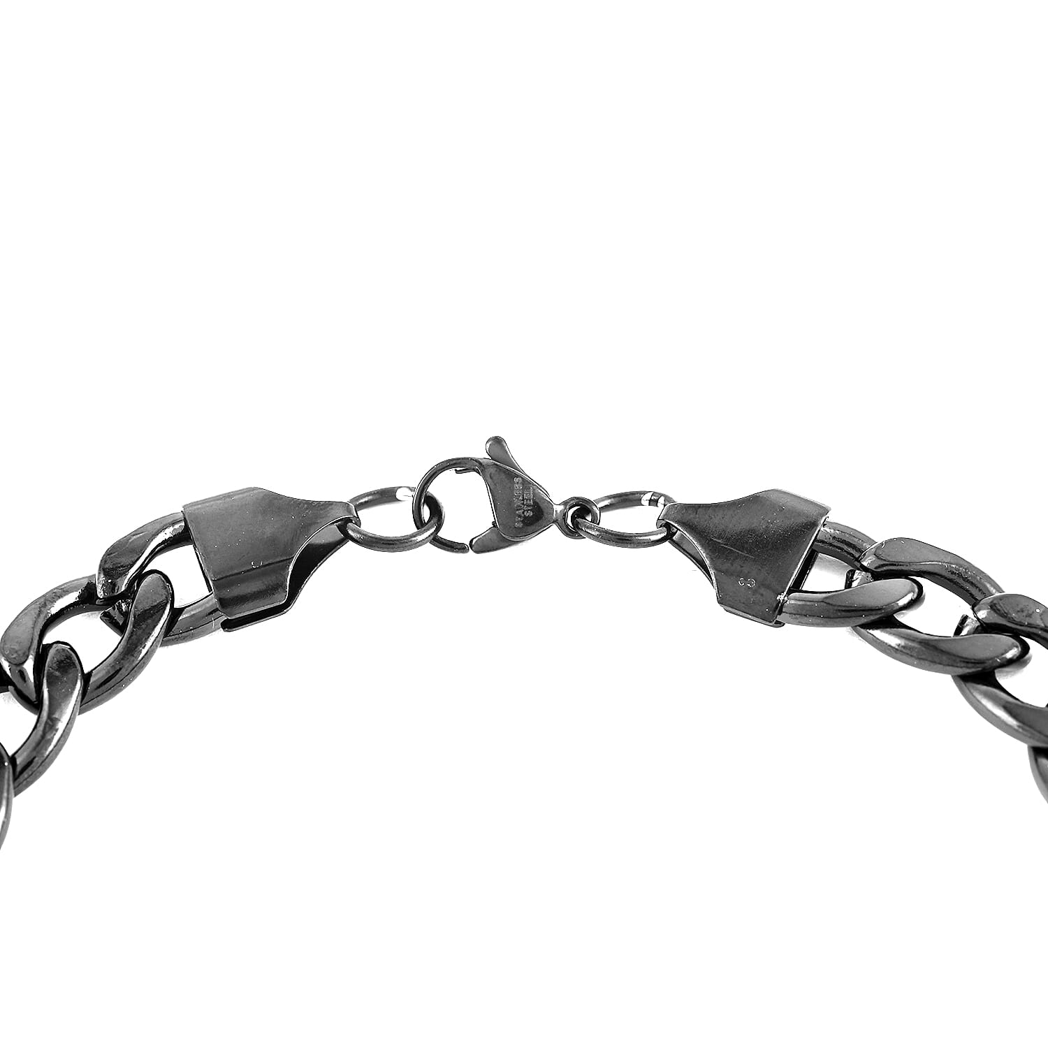 Curb Bracelet in ION Plated Black Stainless Steel (8.50 In) 20.60 Grams