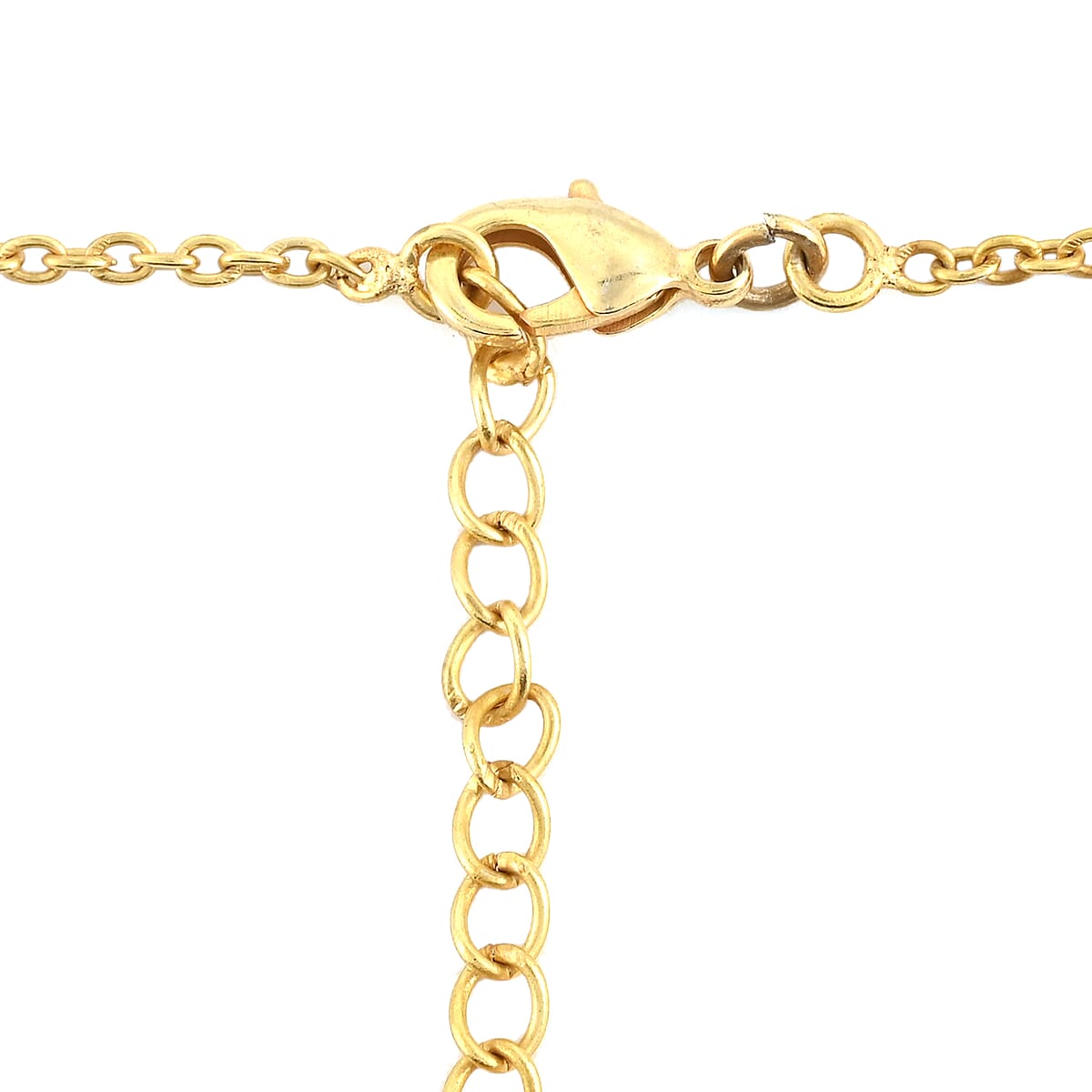 Reconstituted Turquoise Necklace 18 Inches in Goldtone 8.00 ctw image number 2