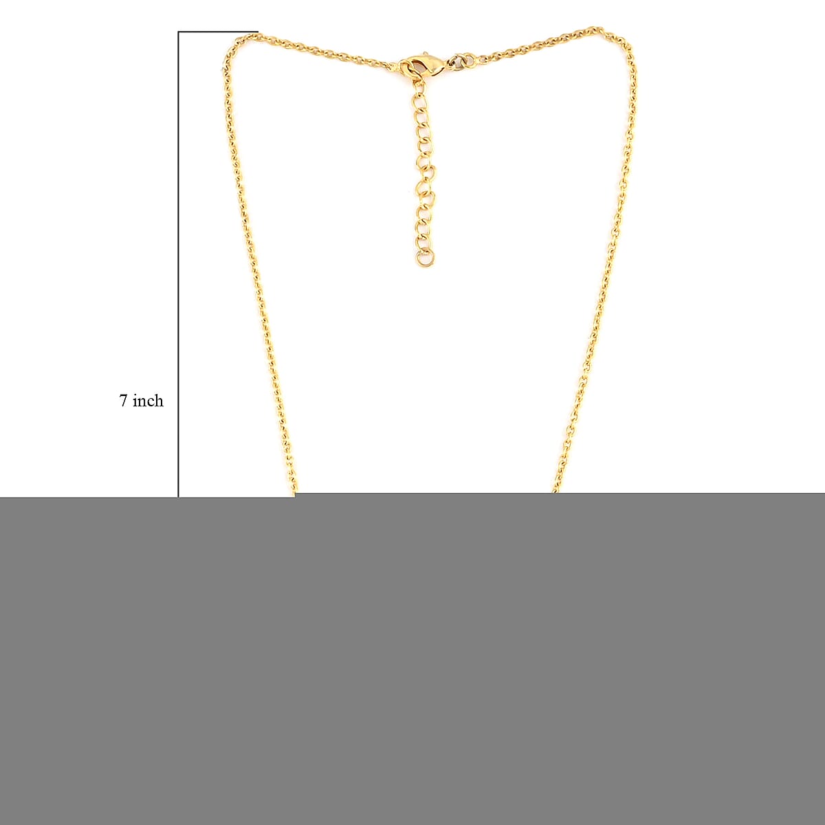 Reconstituted Turquoise Necklace 18 Inches in Goldtone 8.00 ctw image number 3