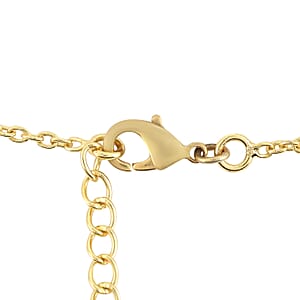 Black Onyx Bar Necklace 16 Inches in Goldtone 8.00 ctw