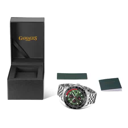 Gamages of London Limited Edition Hand Assembled Watch, Rally Timer Automatic Movement Watch, Stainless Steel Watch (45mm) with FREE GIFT PEN image number 4