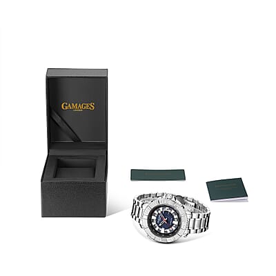 Gamages of London Limited Edition Hand Assembled Labyrinth Automatic Movement Watch in Stainless Steel (45mm)