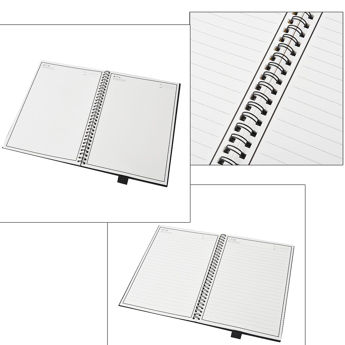 Black A5 Smart Reusable Notebook (40 Sheets) with Erasable Pen and Wiper image number 6