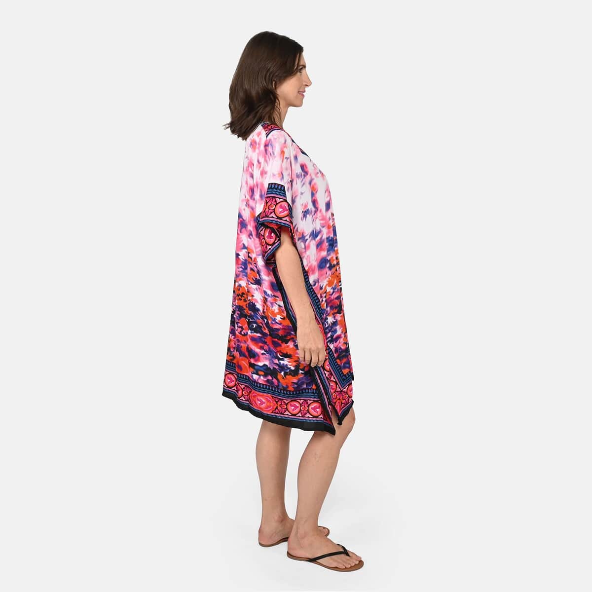 Floral Print Knee-Length Kaftan image number 2