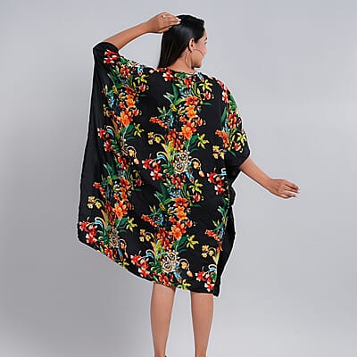 V-Neck Knee-Length Kaftan