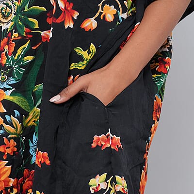 V-Neck Knee-Length Kaftan
