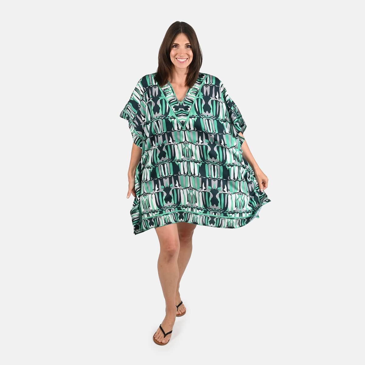 Abstract Print Knee-Length Kaftan image number 0