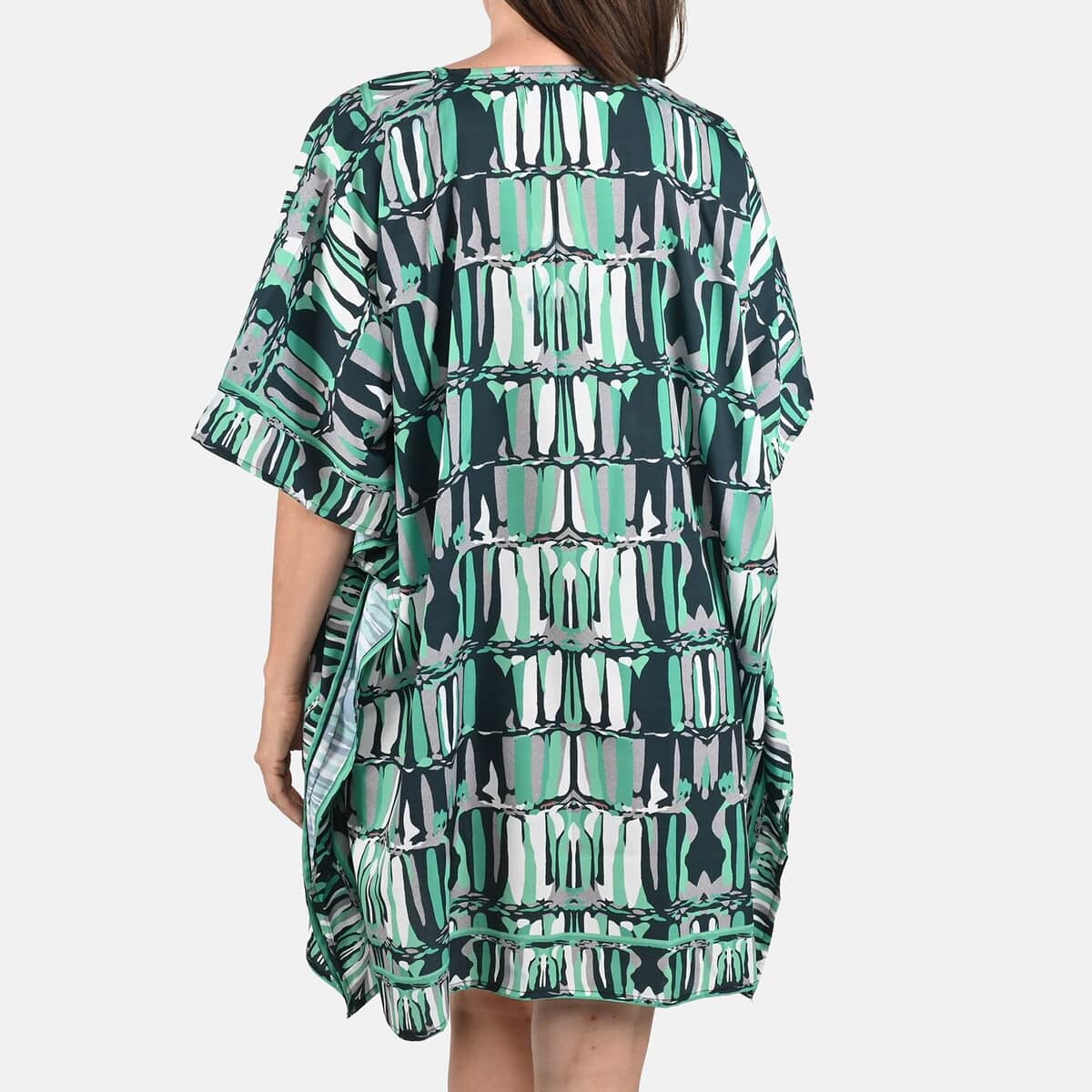 Abstract Print Knee-Length Kaftan image number 1