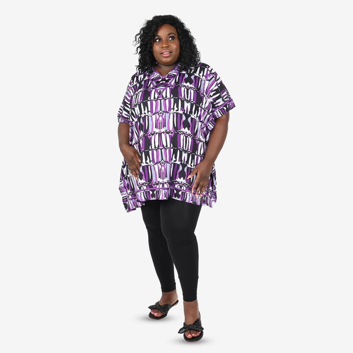 Abstract Print Knee-Length Kaftan image number 0