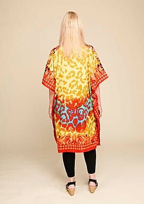 Cheetah Print Knee-Length Kaftan