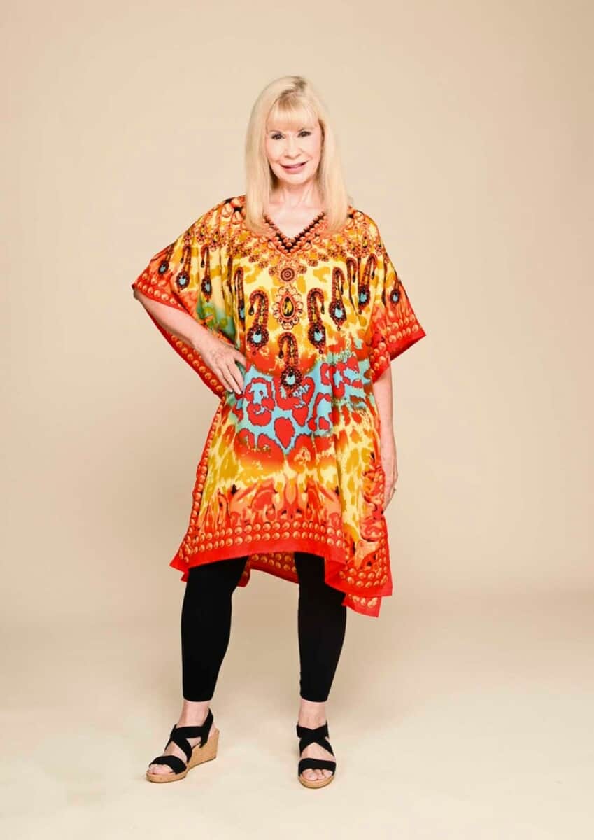 Cheetah Print Knee-Length Kaftan image number 2