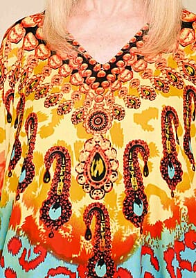 Cheetah Print Knee-Length Kaftan