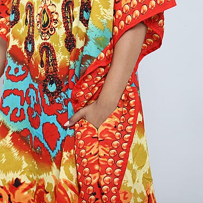 Cheetah Print Knee-Length Kaftan