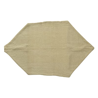 Beige Solid Knitted Shrug