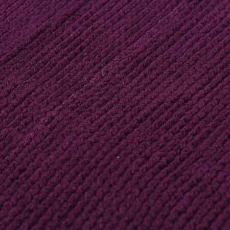 Violet Solid Knitted Shrug image number 4