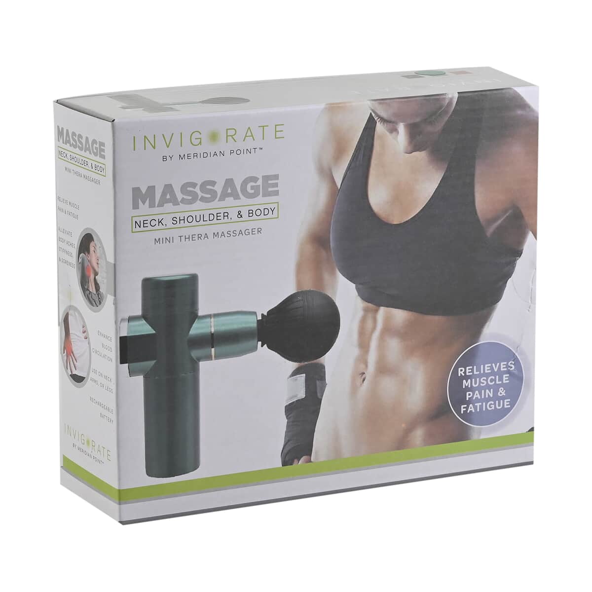 Mini Rechargeable Massager for Neck, Shoulder Body - Black image number 5