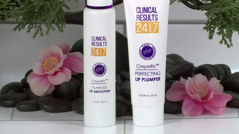 Clinical Results 24/7 Flawless Hydrating Lip Smoother 1 fl Oz and Perfecting Lip Plumper 0.75 fl oz, Lip Care, Best Lip Plumper Balm Gloss
