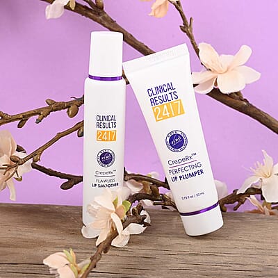 Clinical Results 24/7 Flawless Hydrating Lip Smoother 1 fl Oz and Perfecting Lip Plumper 0.75 fl oz, Lip Care, Best Lip Plumper Balm Gloss