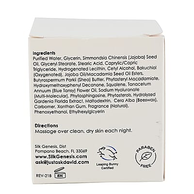 Silk Genesis Bakuchiol O3 Beauty Overnight Recovery Moisturizer 1.7oz (Made in USA)