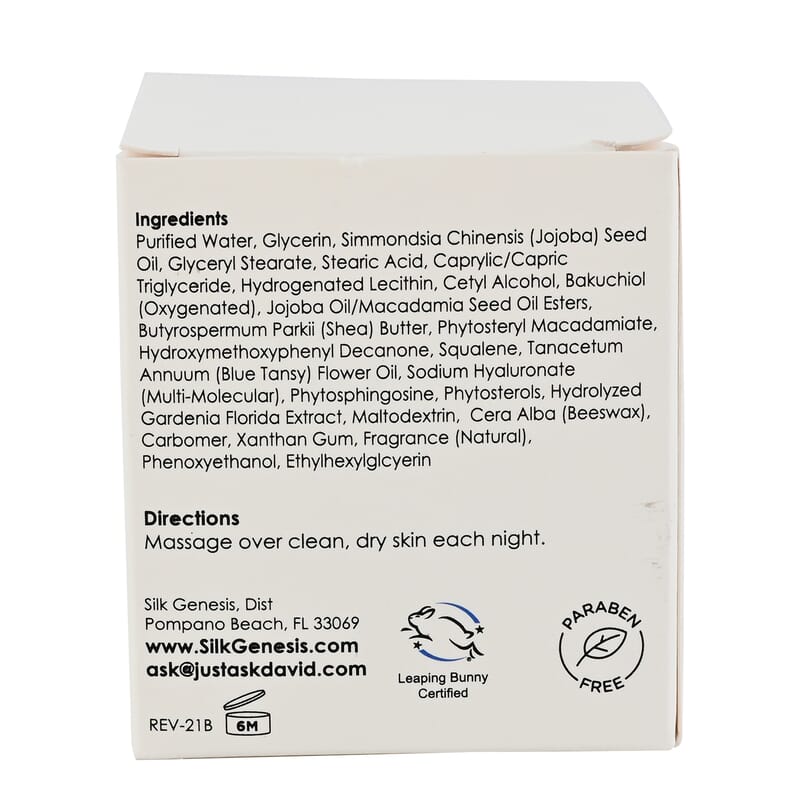 Silk Genesis Bakuchiol O3 Beauty Overnight Recovery Moisturizer 1.7oz (Made in USA)