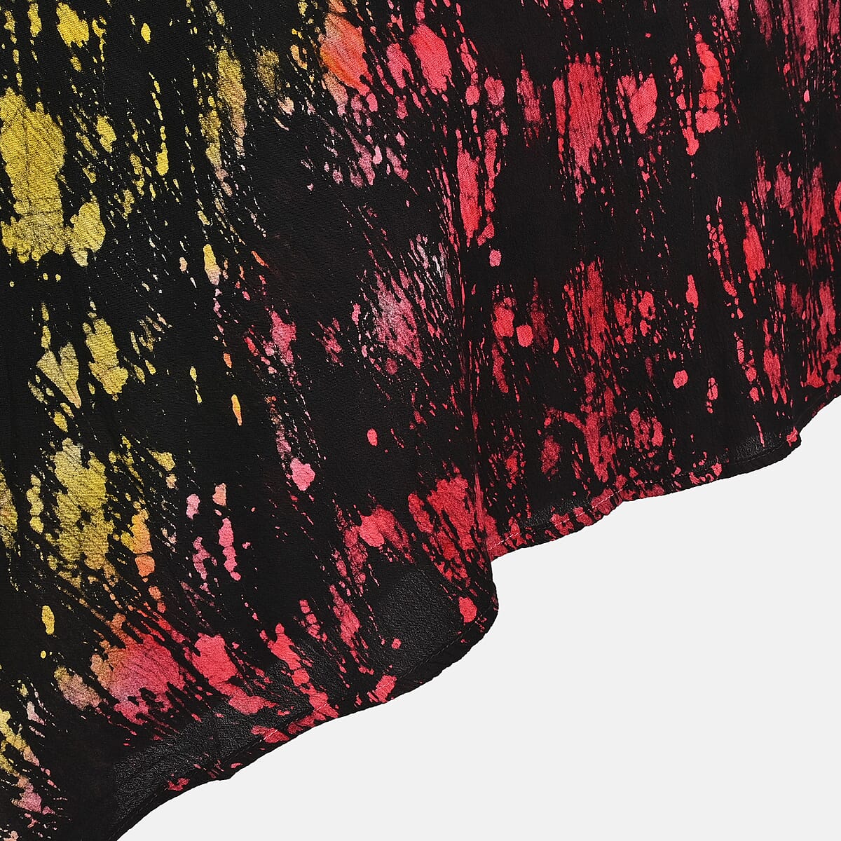 Rainbow-Splatter Print Umbrella Dress image number 4