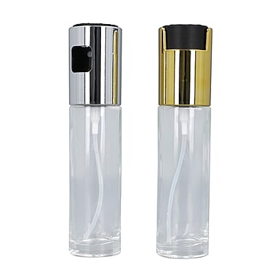 Set of 2 Silver and Gold Oil Sprayer