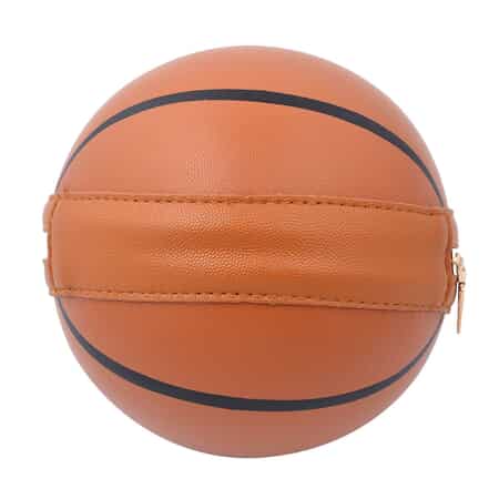 Brown Basketball Purse With Chain Strap and Handle Ball 