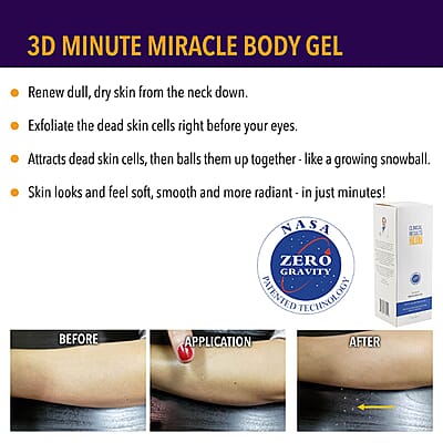 Clinical Results NASA 3D Minute Miracle Body Shower Gel For Body Exfoliation(10 fl oz)
