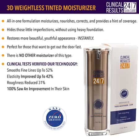 Clinical Results NASA 3D Weightless Tinted Moisturizer - Dark image number 2