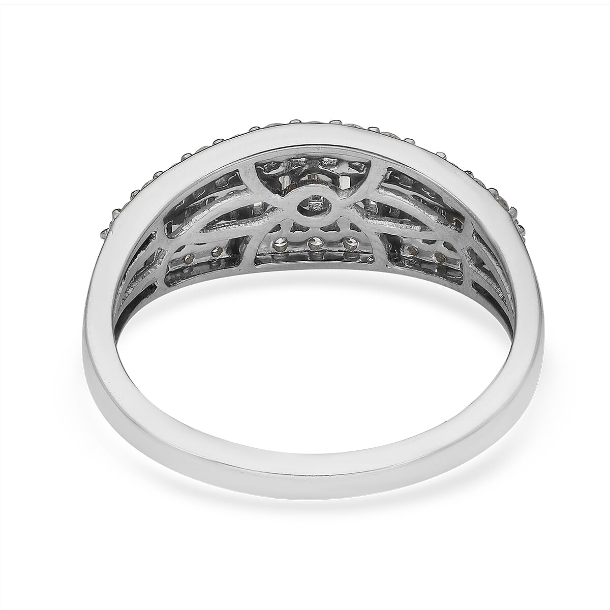 RHAPSODY IGI Certified Diamond E-F VS Ring in 950 Platinum 6 Grams 1.00 ctw image number 4