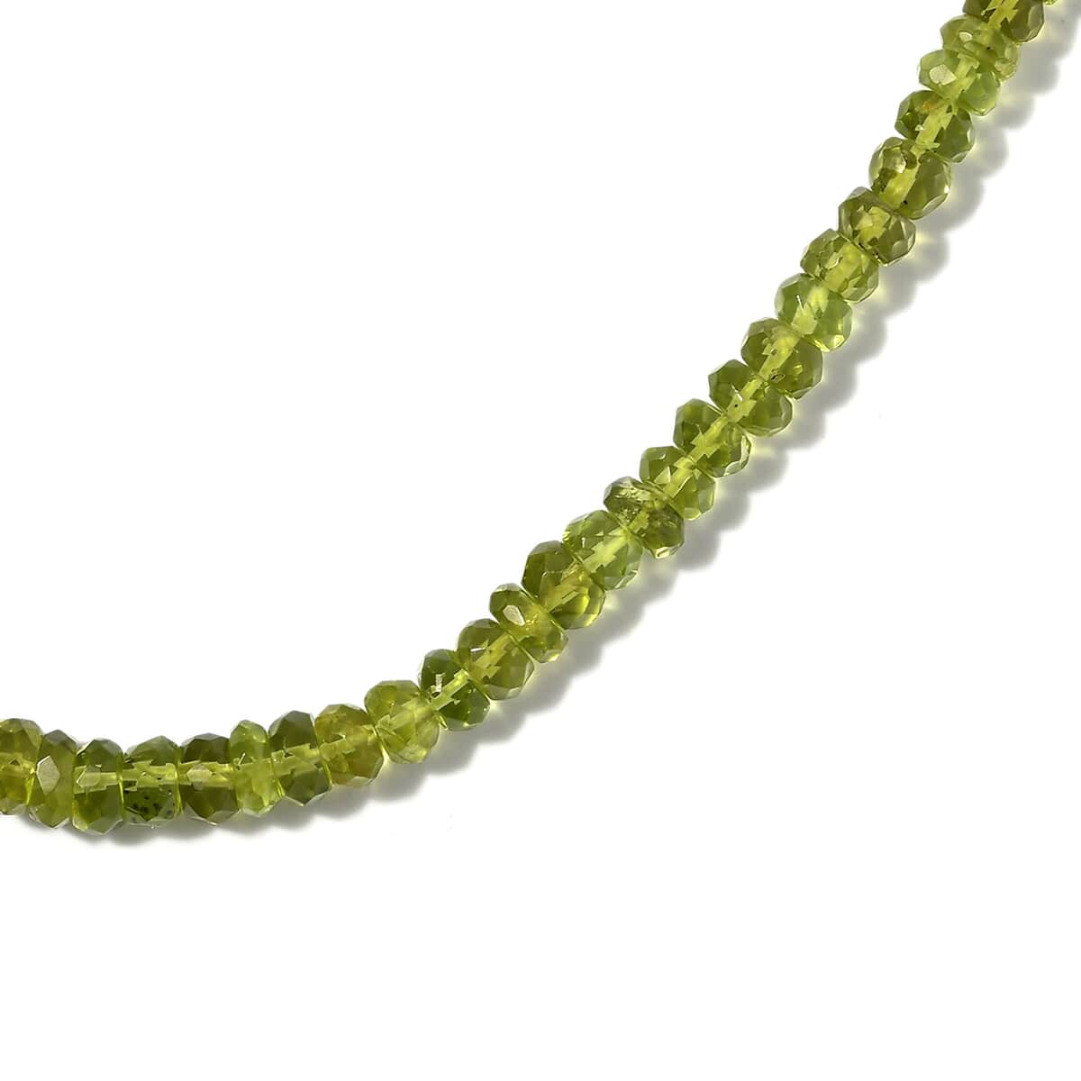 Arizona Peridot Beaded Adjustable Necklace 18-20 Inches in 14K Yellow Gold Over Sterling Silver 100.00 ctw image number 2