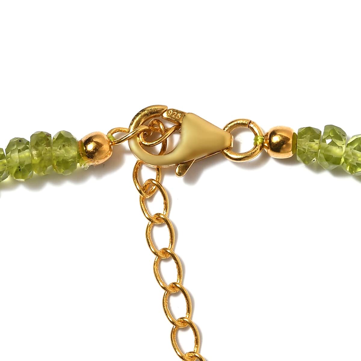 Arizona Peridot Beaded Adjustable Bracelet in 14K Yellow Gold Over Sterling Silver (7.25-9.25In) 24.15 ctw image number 3