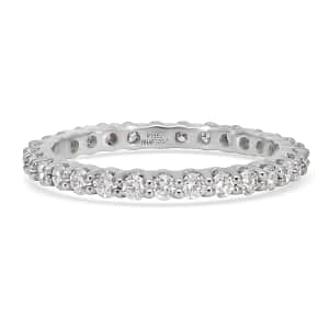 Rhapsody 950 Platinum IGI Certified Diamond E-F VS Eternity Band Ring (Size 8.0) 1.00 ctw