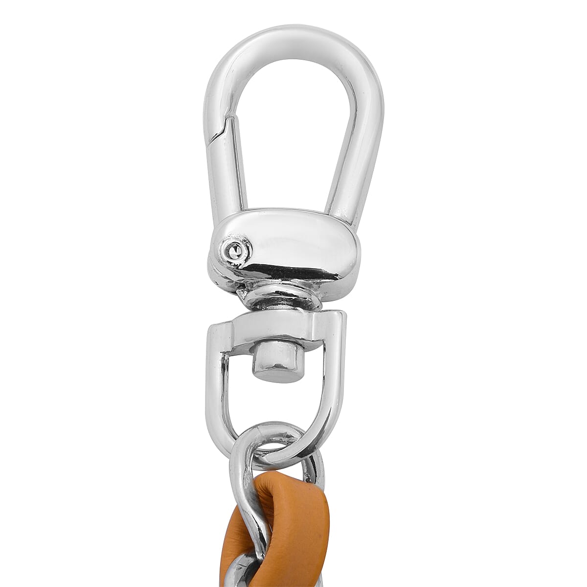 RIVER Brand Closeout, Organic Caiman Crocodile Banana Shoulder Bag image number 4