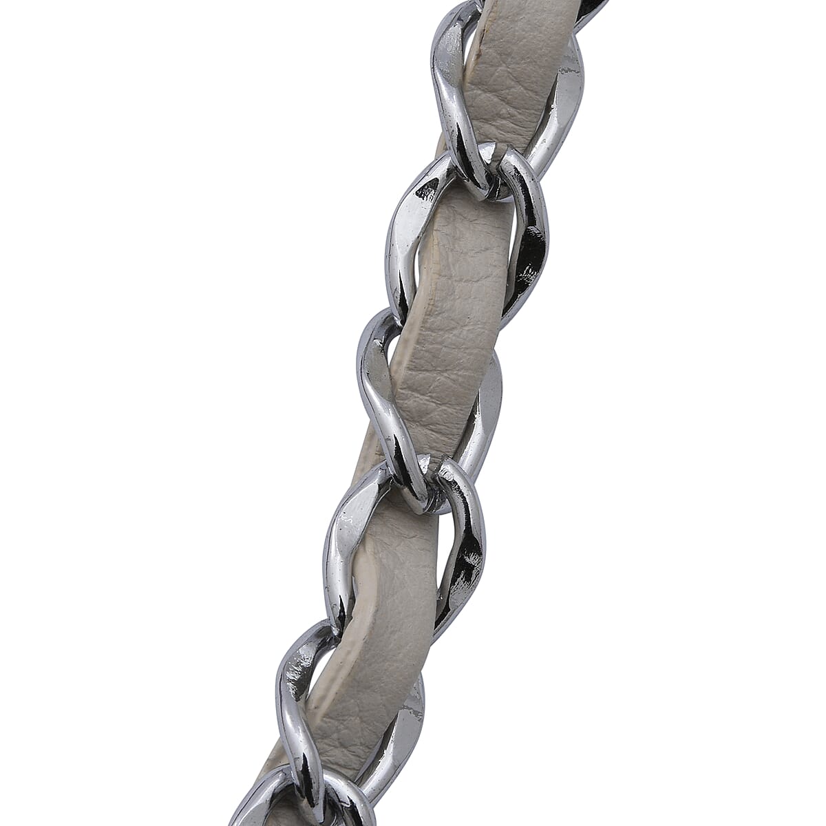 RIVER Brand Closeout, Organic Caiman Crocodile Natural Purple Shoulder Bag image number 3