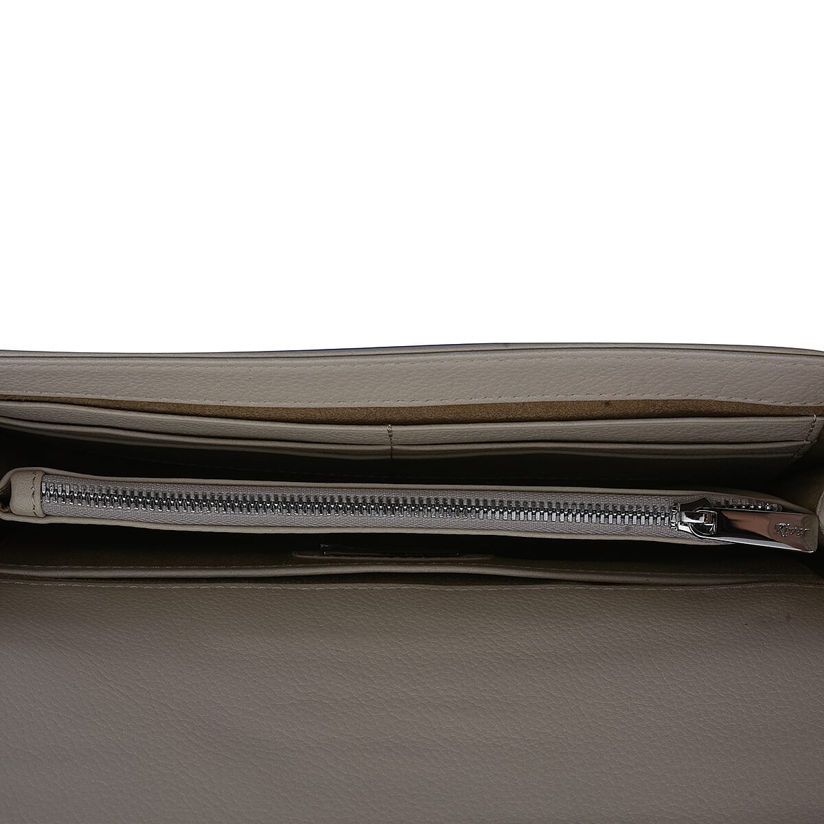 RIVER Brand Closeout, Organic Caiman Crocodile Natural Purple Shoulder Bag image number 6