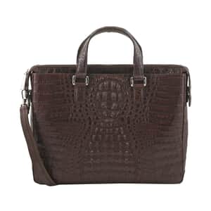 Buy Grand Pelle Genuine Crocodile Leather Natural White Tote Bag for Women  with Detachable Shoulder Strap, Women's Designer Tote Bags, Leather  Handbags