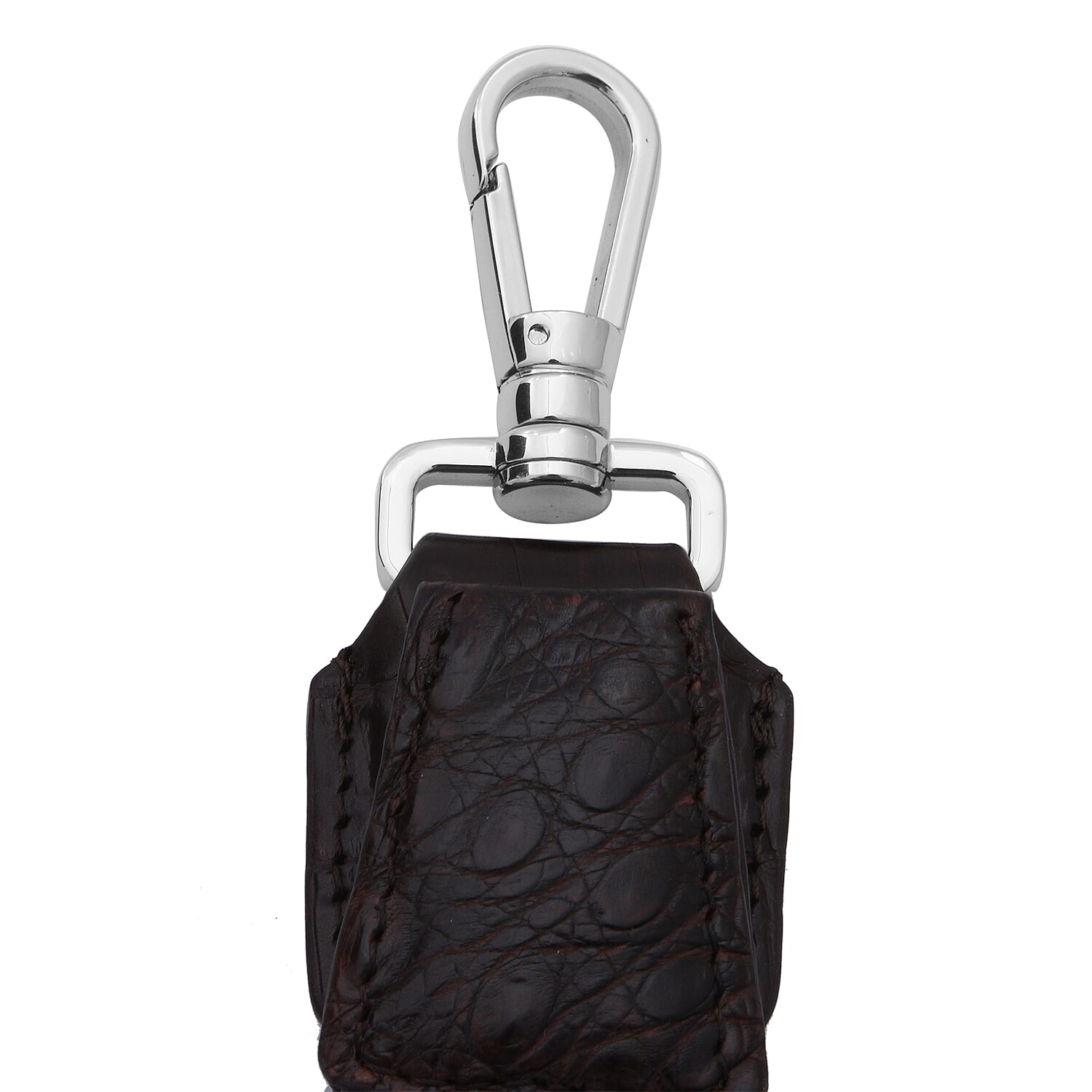 RIVER Brand Closeout, Organic Caiman Crocodile Kango Brown Shoulder Bag