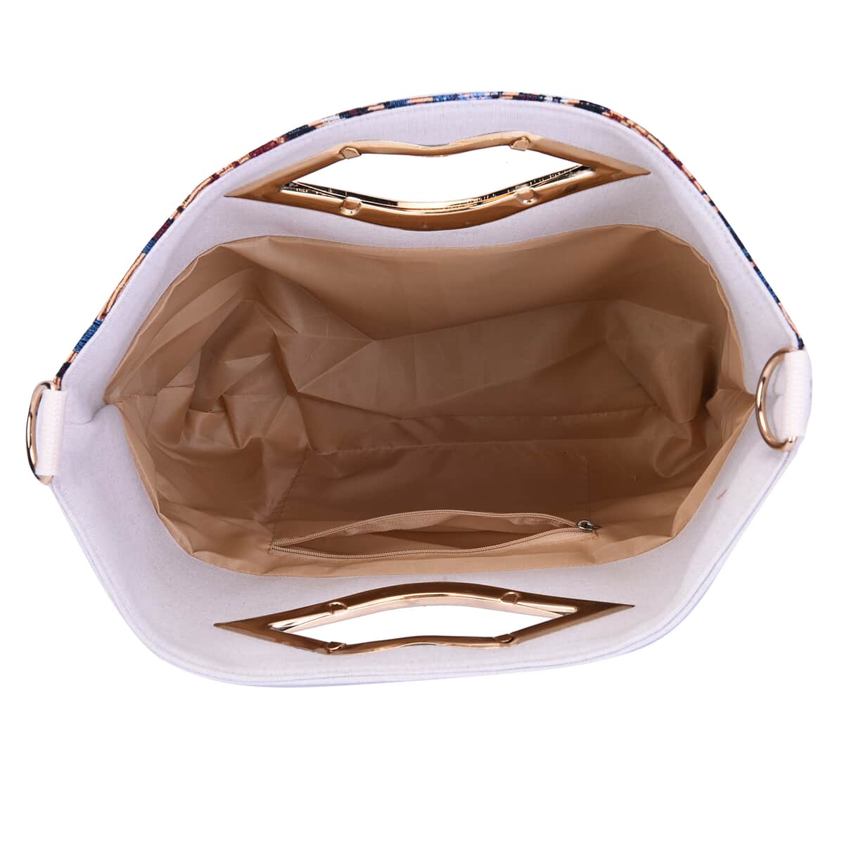 Multi Color Moon Jacquard Pattern Crossbody Bag for Women with Detachable Shoulder Strap , Shoulder Purse , Crossbody Handbags , Designer Crossbody image number 4