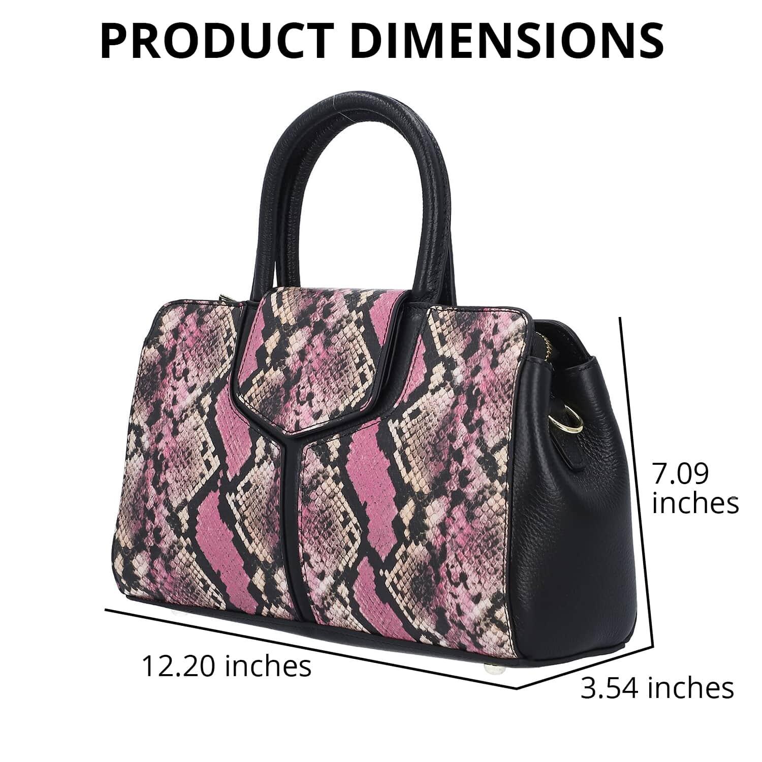 Pink snake 2024 print purse